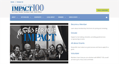 Desktop Screenshot of impact100pensacola.org
