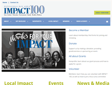 Tablet Screenshot of impact100pensacola.org